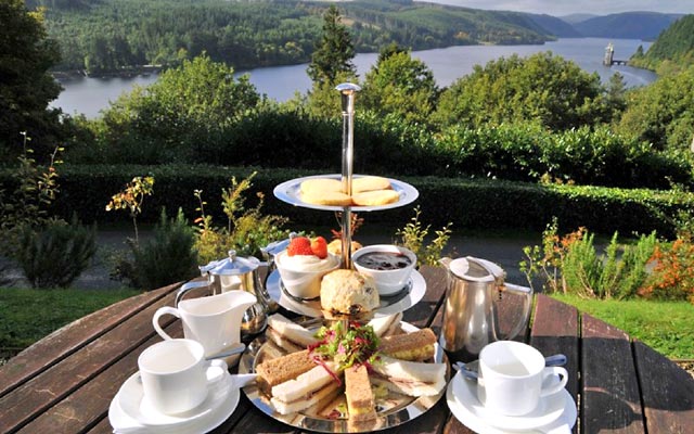 Afternoon Tea - Lake Vyrnwy Hotel, Snowdonia Afternoon Tea - Lake Vyrnwy Hotel, Snowdonia