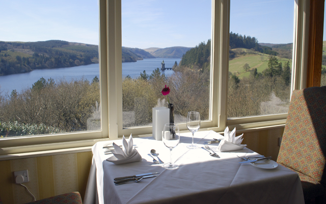 The Tower Restaurant - award-winning dining at Lake Vyrnwy Hotel, Snowdonia The Tower Restaurant - award-winning dining at Lake Vyrnwy Hotel, Snowdonia