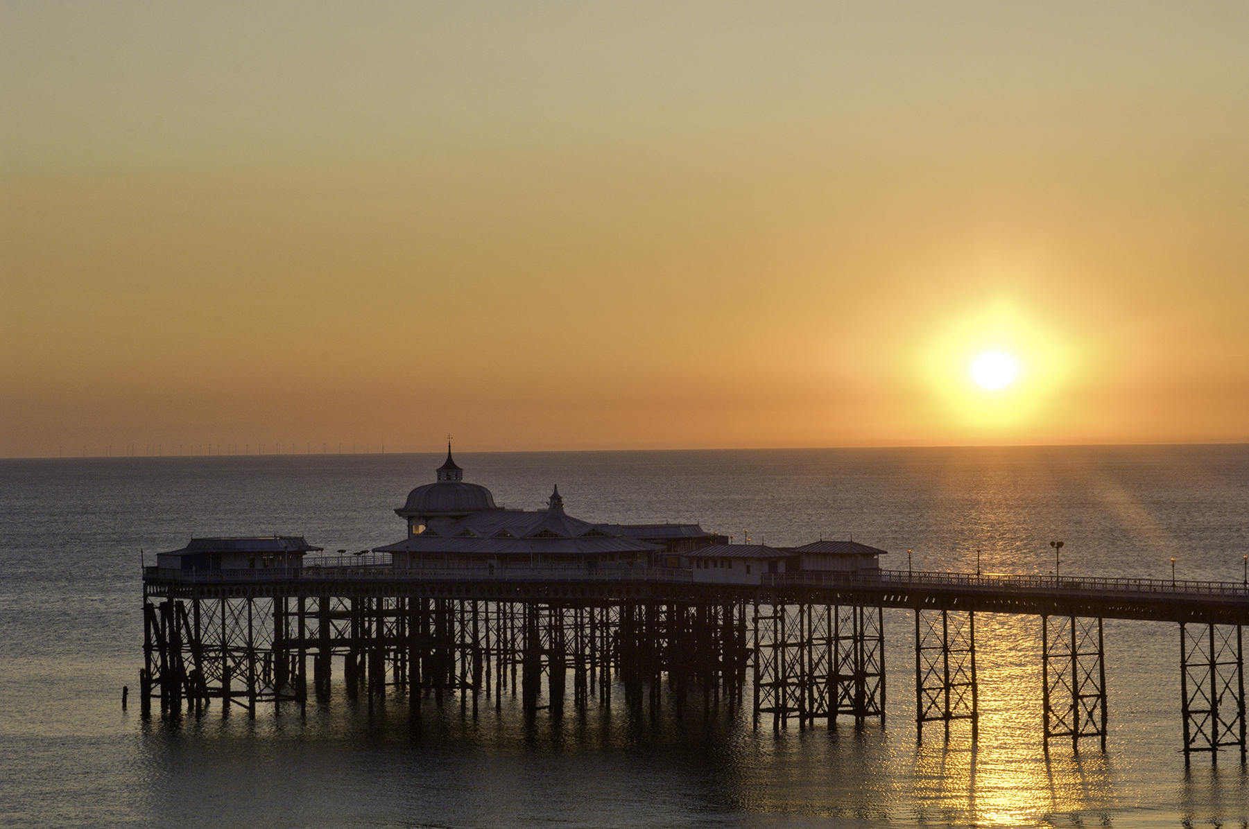 Sunset on Llandudno Pier - Imperial Hotel, Llandudno