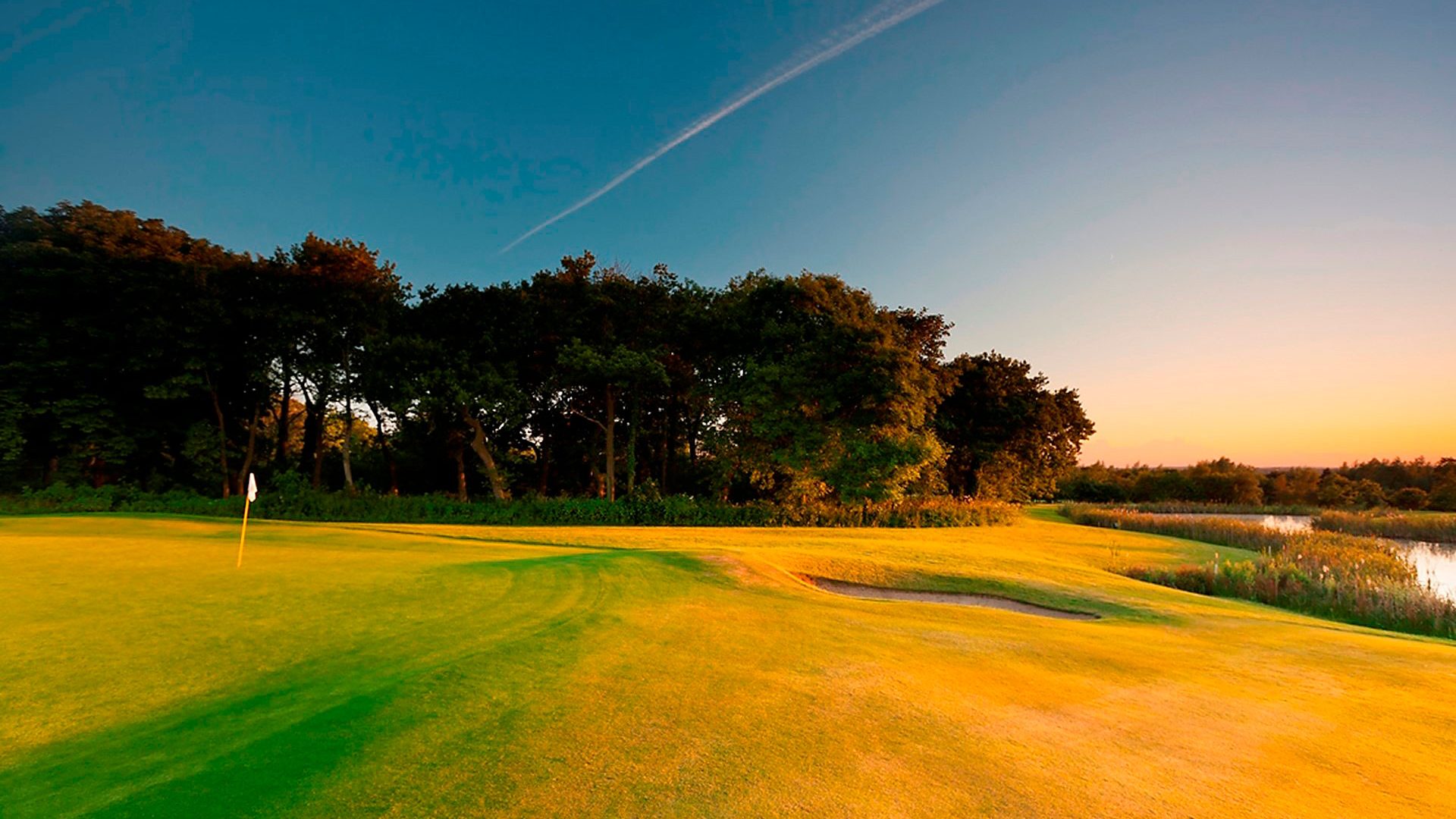 18-hole golf course at sunset - Ramside Hall Hotel, Durham