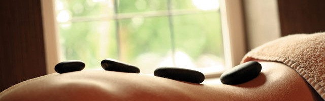Spa treatment - hot stone massage
