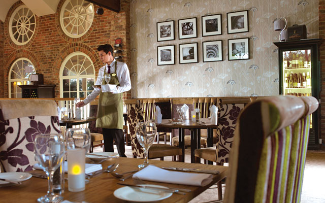 The Courtyard Restaurant - Bridge Hotel & Spa, Yorkshire. The Courtyard Restaurant - Bridge Hotel & Spa, Yorkshire.