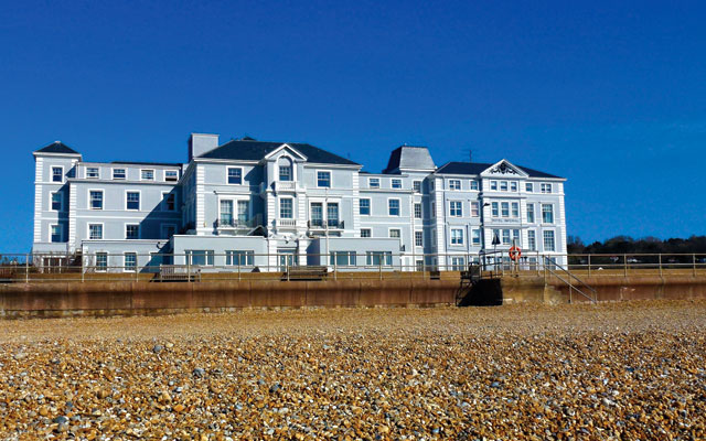 View of hotel from beach - Hythe Imperial Hotel, Golf & Spa, Kent