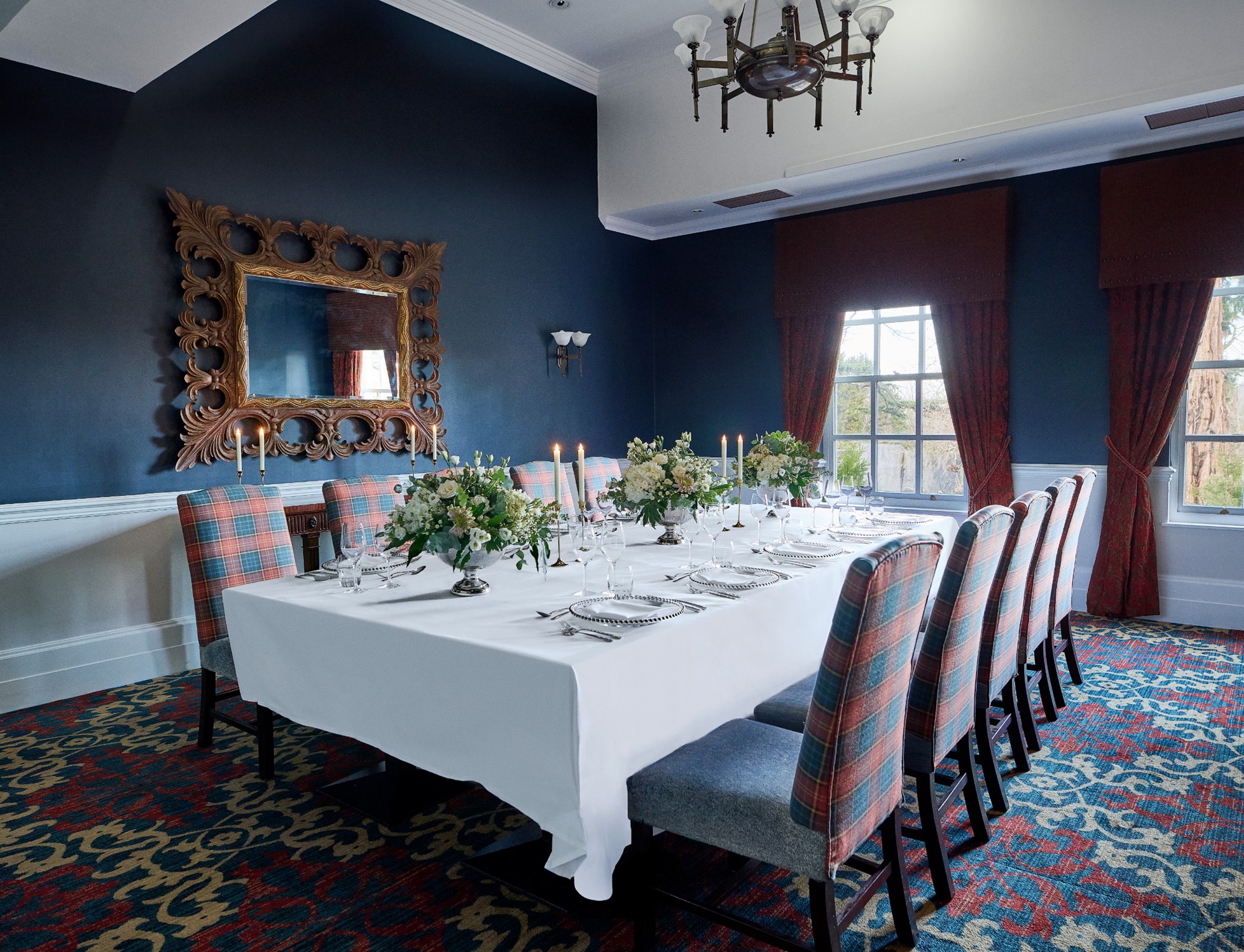 Private dining at the Dalmahoy Hotel