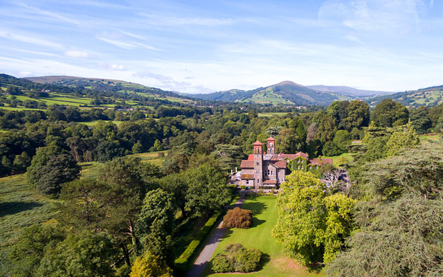 Gliffaes Hotel Brecon Beacons Best Price Guarantee View Of The Hotel And Its Surroundings Gliffaes Country House Brecon Beacons