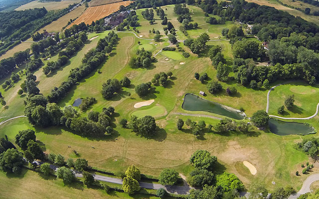 Golf course from the air - Donnington Valley Hotel, Golf & Spa - Berkshire