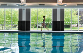 Indoor pool at The Lensbury, Teddington, London