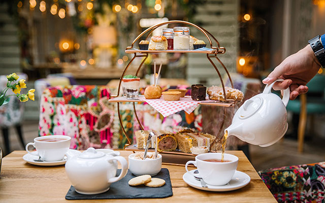 Afternoon Tea in the Lounge - Lindeth Howe Country House Hotel, Lake District Afternoon Tea in the Lounge - Lindeth Howe Country House Hotel, Lake District