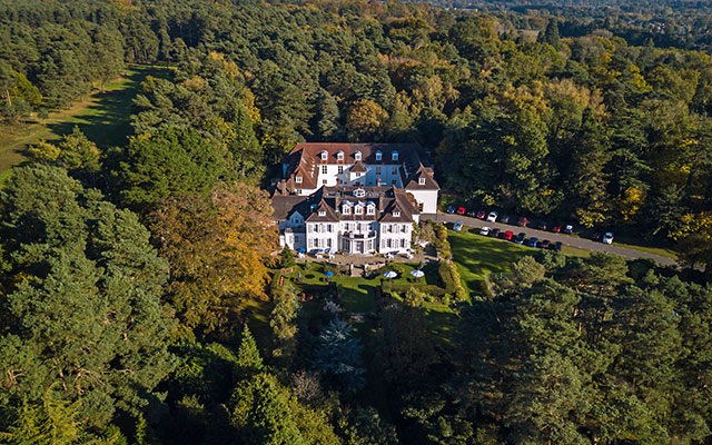 Exterior aerial forest shot - Gorse Hill Hotel, Woking, Surrey
