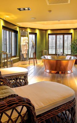 Celebration Suite relaxing bath area - Ramside Hall Hotel, Durham