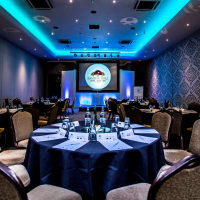 Meeting room set up cabaret - Ramside Hall Hotel, Durham