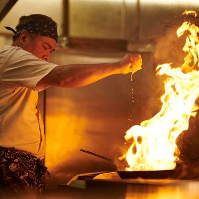 Chef whipping up some magic in the kitchen - County Hotel, Chelmsford