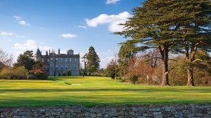 Spectacular view to the hotel over the golf course - Dalmahoy Hotel & Country Club, Edinburgh