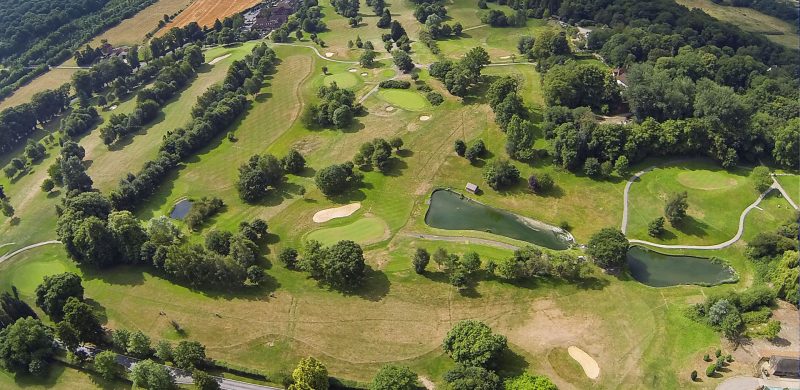 A birds eye view of the 18 hole golf course - Donnington Valley Hotel, Golf & Spa, Newbury