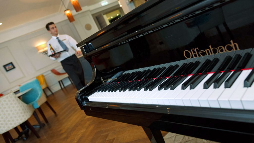 Piano entertainment in the Atrium Bar - Gonville Hotel, Cambridge