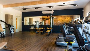 Cardio equipment and weight machinges in the gym - Hatherley Manor Hotel & Spa, Cotswolds