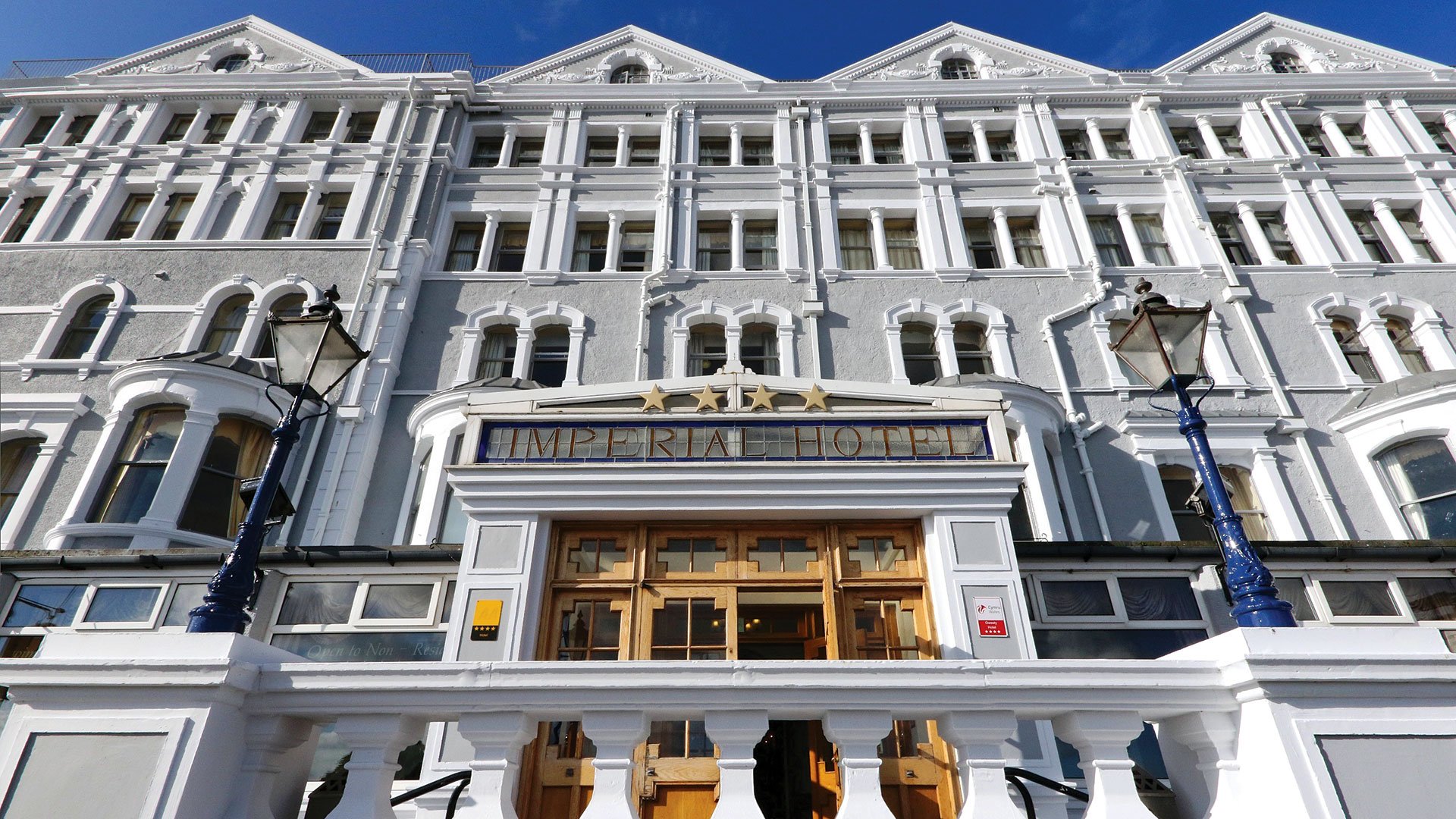 The traditional Victorian seafront building - The Imperial Hotel, Llandudno
