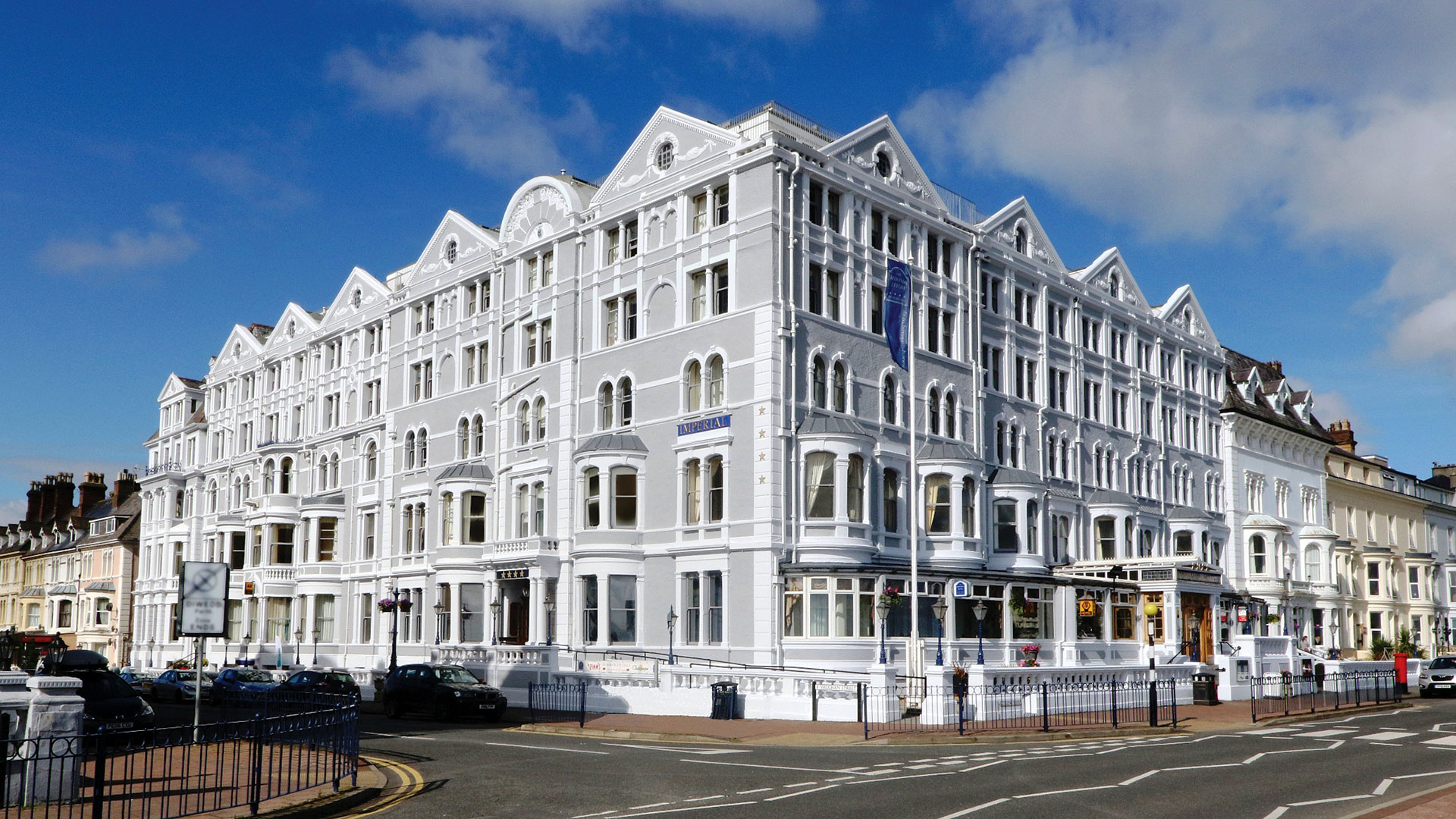 The traditional Victorian seafront building - The Imperial Hotel, Llandudno