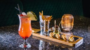 Cocktails and bar snacks - Lindeth Howe, Lake Windermere