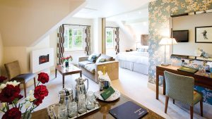 A bottle of Champagne in the Westmorland Suite - Lindeth Howe, Lake Windermere