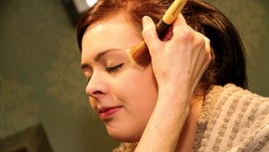 Make-up application in the Lime Tree Spa - Milford Hall Hotel, Salisbury