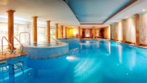 Grand indoor pool with hot tub - Nailcote Hall Hotel, Warwickshire