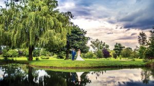 Romantic wedding in the grounds - Nailcote Hall Hotel, Warwickshire
