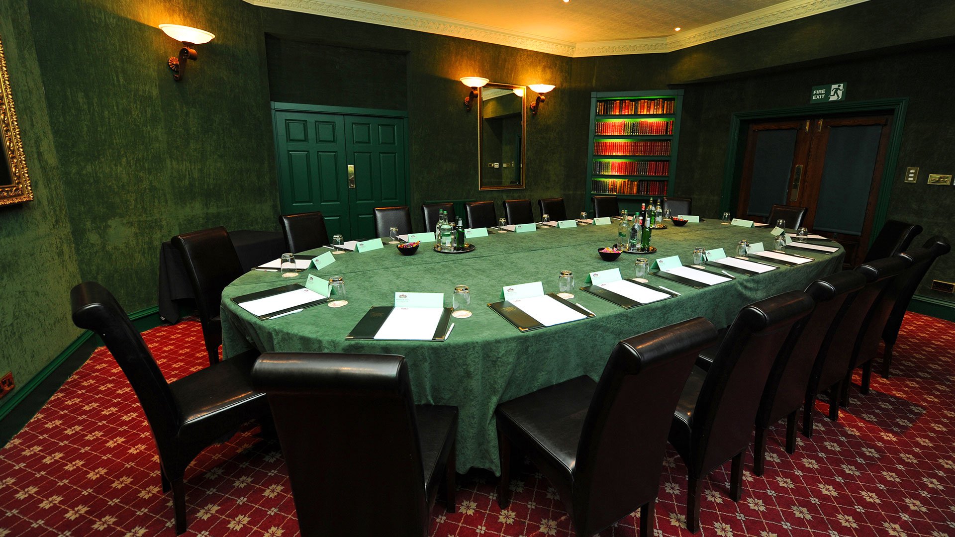 Green meeting room at Ramside Hall Hotel