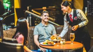 Dinner served in Pemberton's Carvery - Ramside Hall Hotel, Durham