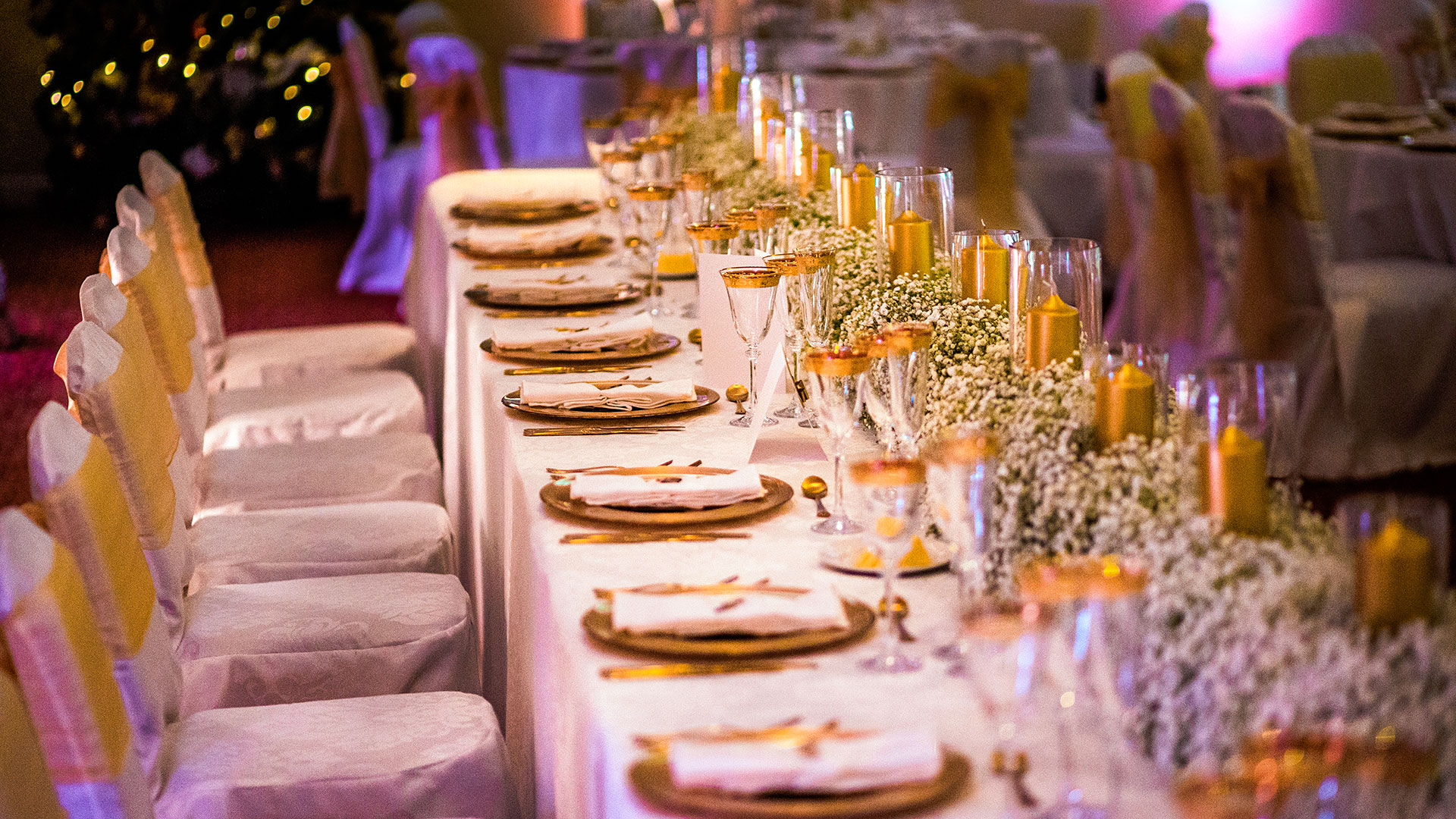 William Turner Suite set for a wedding - Shrigley Hall Hotel & Spa