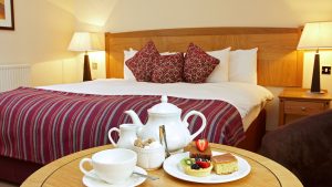 Tea and cakes served in an Executive Double room - Barns Hotel, Bedford