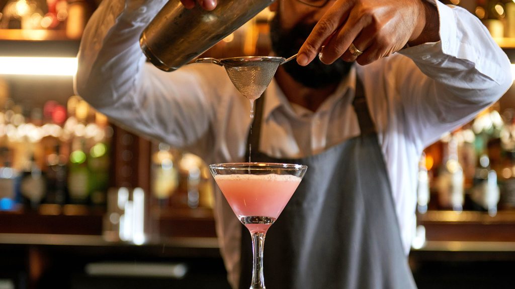 A master mixologist at work - Dalmahoy Hotel & Country Club, Edinburgh