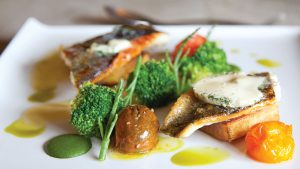 Fine dining in the White Hart Restaurant - Dartington Hall Hotel, South Devon