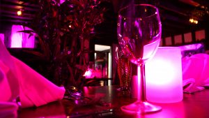 A decadent ambiance in the Osteria Chartwell Restaurant - Donnington Manor Hotel, Sevenoaks