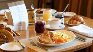 Full English breakfast served in Restaurant 178 - Fairlawns Hotel & Spa, Walsall