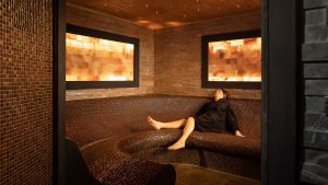 Relaxing and recharging in the Himalayan Salt Room - Fairlawns Hotel & Spa, Walsall