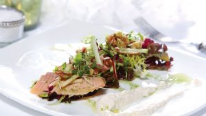 Fine dining in the Watermark Restaurant - Frensham Pond Country House Hotel & Spa, Farnham