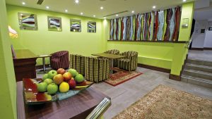 Quirky seating area in reception - Frensham Pond Country House Hotel & Spa, Farnham