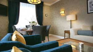 Separate lounge area in the Belcourt Suite - Hythe Imperial Hotel, Spa & Golf, Hythe, Kent