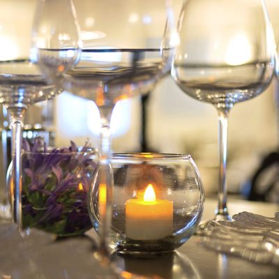 Table set for dinner service in the Coast Restaurant - Hythe Imperial Hotel, Spa & Golf, Hythe, Kent