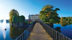 Walton Hall from the bridge - Waterton Park Hotel, Wakefield