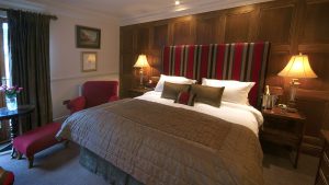 King size bed in a Deluxe Room - Whitley Hall Hotel, Sheffield