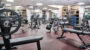 Weight equipment in the extensive gym - Wrightington Hotel & Spa, Wigan