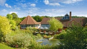 The hotel overlooking the lily pond - Donnington Valley Hotel, Golf & Spa, Newbury