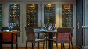 An impressive selection of wine in the Winepress Restaurant- Donnington Valley Hotel, Golf & Spa, Newbury