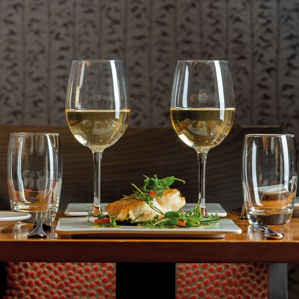 Fine dining with paired wine in the award winning Winepress restaurant- Donnington Valley Hotel, Golf & Spa, Newbury
