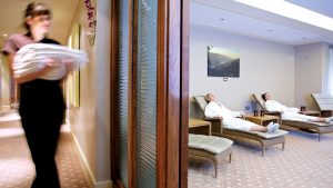 The relaxation room in the award winning spa- Donnington Valley Hotel, Golf & Spa, Newbury