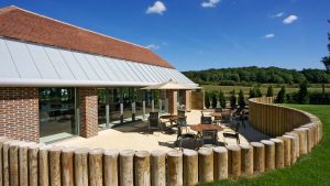 The spa terrace on a sunny day - Donnington Valley Hotel, Golf & Spa, Newbury