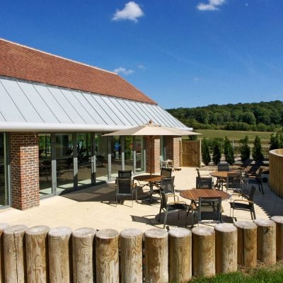 The spa terrace on a sunny day - Donnington Valley Hotel, Golf & Spa, Newbury