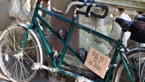 A tandem bike for complimentary guest use - Gliffaes Country House Hotel, Brecon Beacons